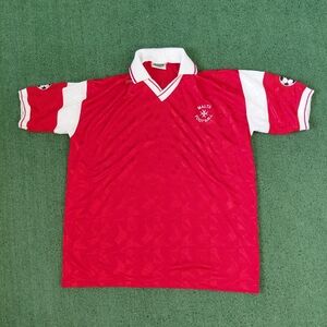VINTAGE 90's Rare Malta Football Soccer Jersey Size 7 (L/XL)